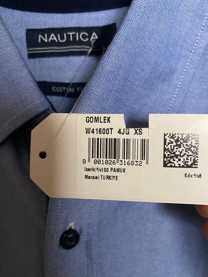 0 ORJ. NAUTİCA GÖMLEK ETİKETLİ S-XS UYUMLU - Görsel 4