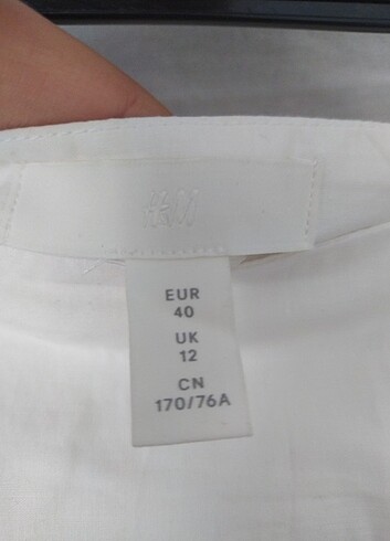 40 Beden çeşitli Renk H&M Pamuklu Etek