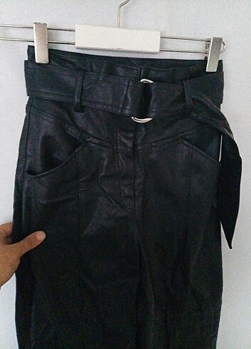 H& M Deri Pantolon  - Görsel 4