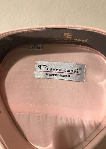 Pembe Düğmeli Uzun Kollu Erkek Gömlek - Görsel 2