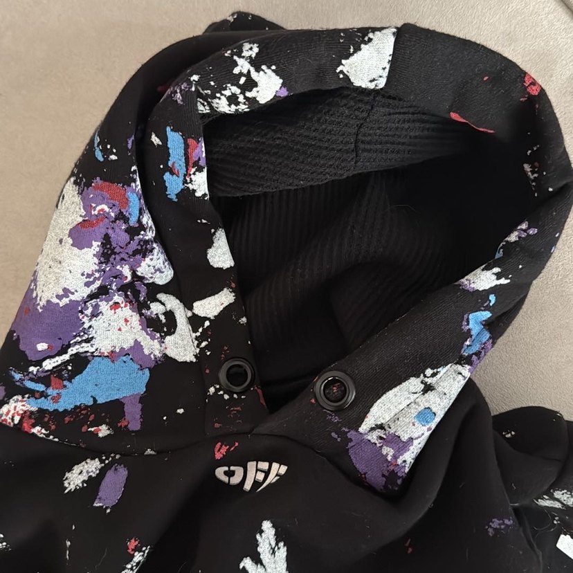 Siyah Uzun Kollu Kapusonlu Sweatshirt - Görsel 3