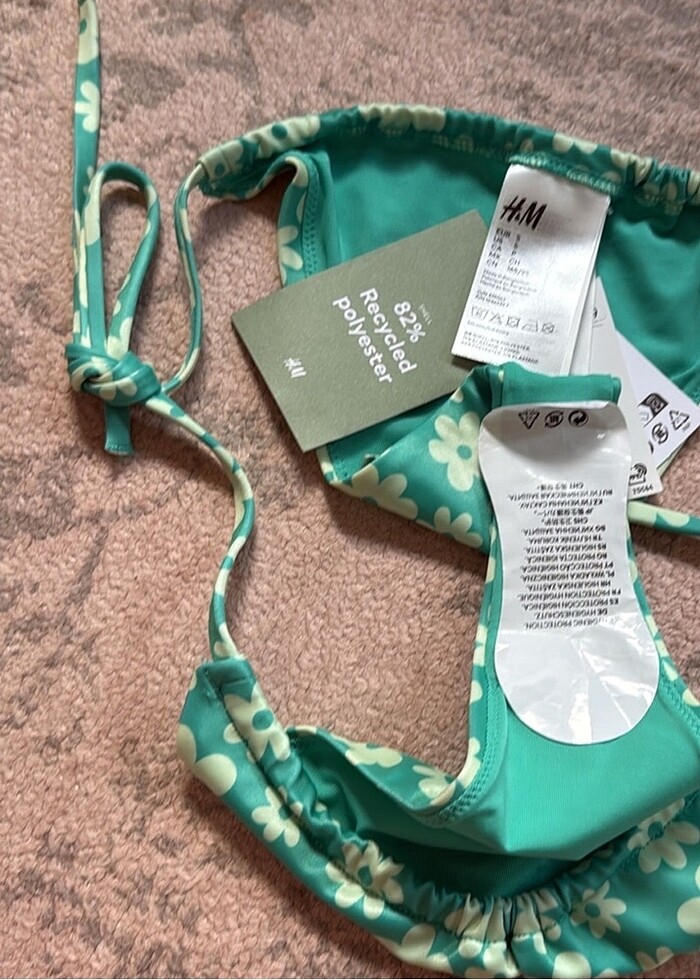 h&m cicekli bikini alti - Görsel 2