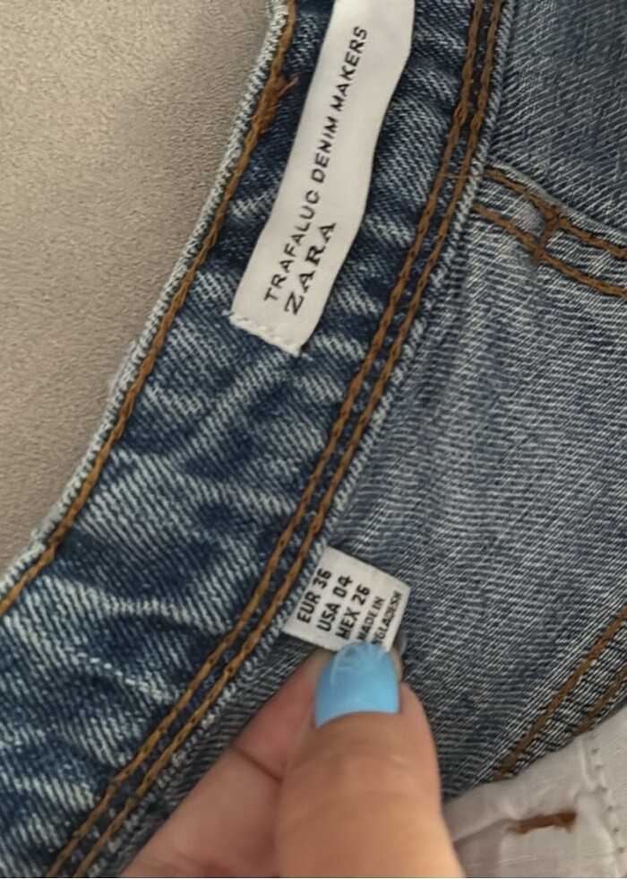 zara cok şık kot şort - Görsel 2