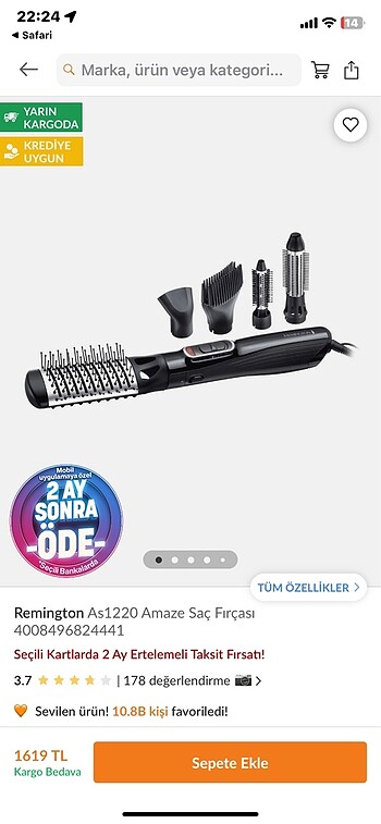Remington 5 i 1 arada sac sekillendirici