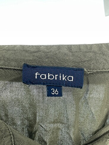 36 Beden haki Renk Fabrika Kısa Elbise %70 İndirimli.