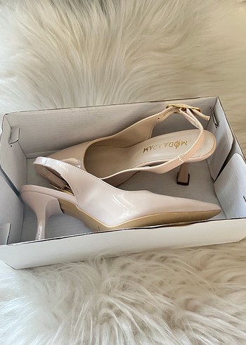 Diğer Bej Stiletto Topuklu Kadın ayakkabı