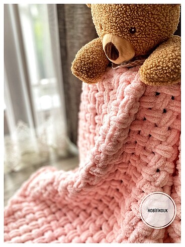 Beden Hasır Model Bebek Battaniyesi