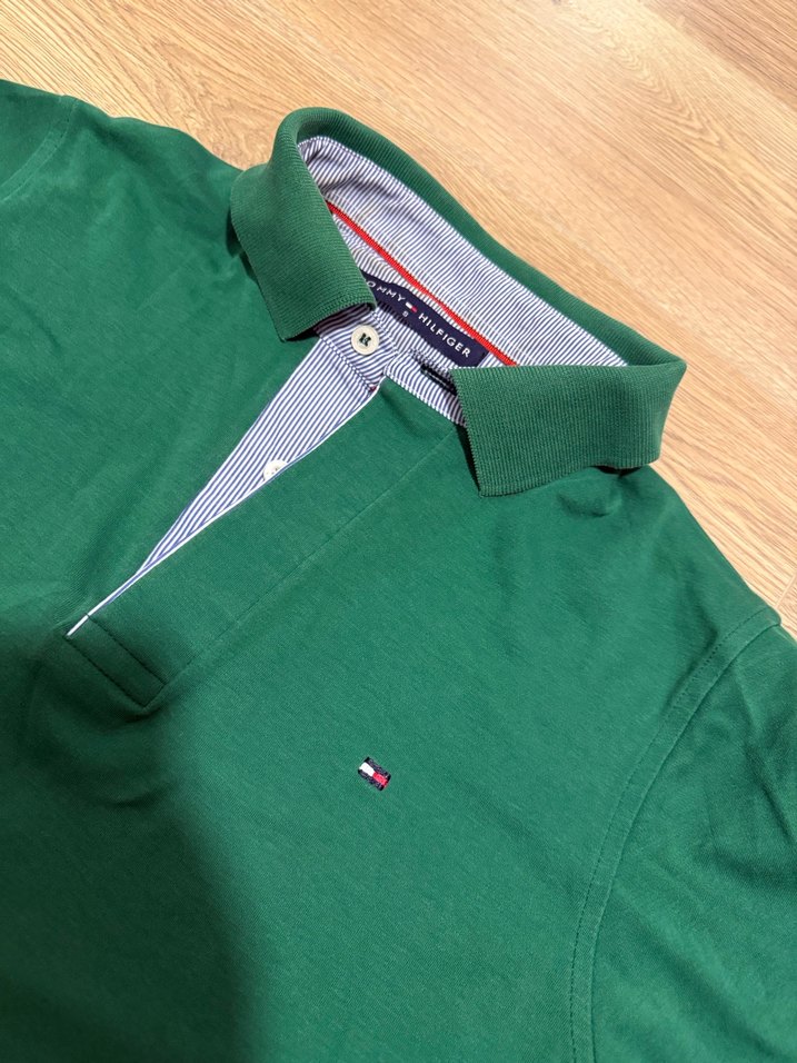 Yeşil Kısa Kollu Polo Yaka Tişört - Görsel 2