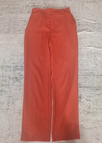 Kırmızı Midi Kumaş Pantolon