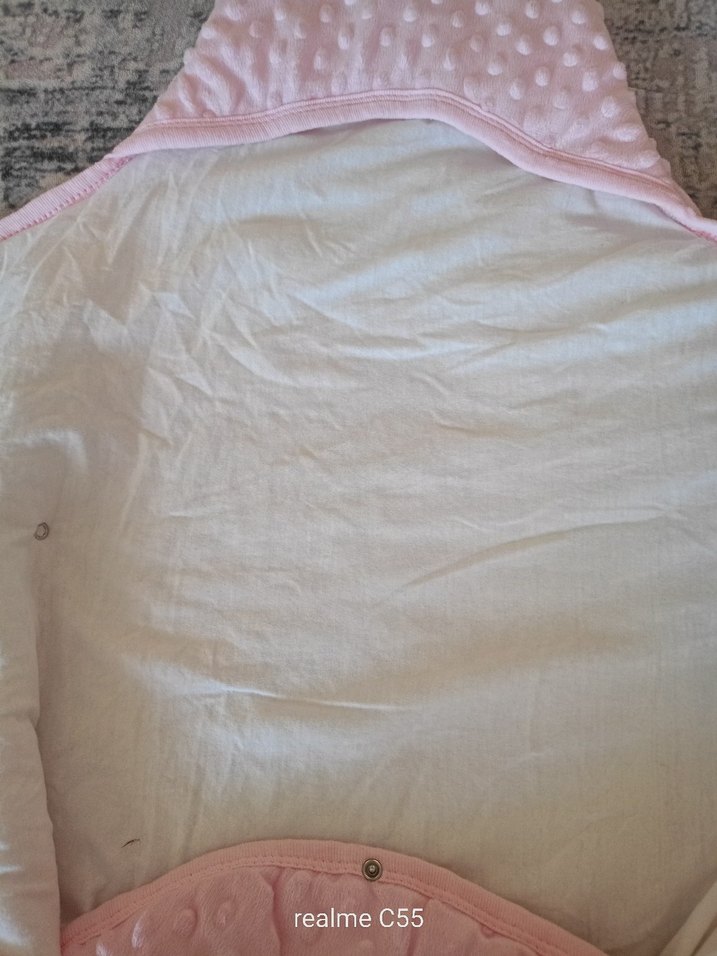 Pembe Desenli Bebek Kundak - Görsel 3