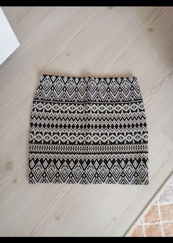 Bohem Etnik İşlemeli Mini Etek