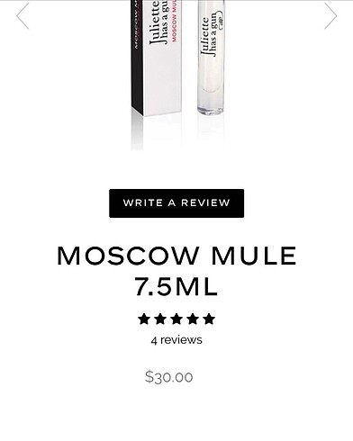Beymen Juliette has a gun Moscow Mule parfüm