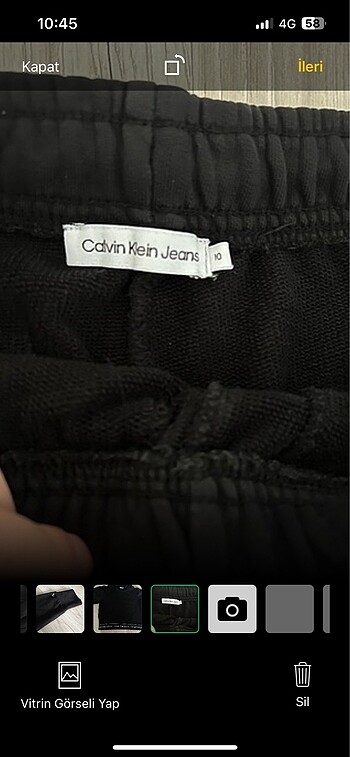 10 Yaş Beden siyah Renk Calvin klein eşofman