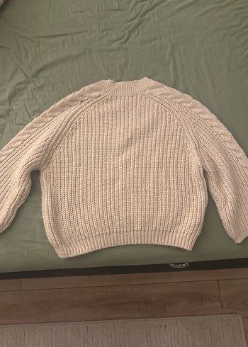 Mango Krem Yun Orgu Kazak - Görsel 2