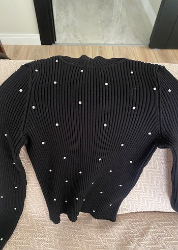 Zara Tasli Siyah Balikci Kazak - Görsel 2