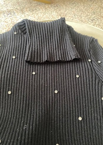 Zara Tasli Siyah Balikci Kazak - Görsel 3