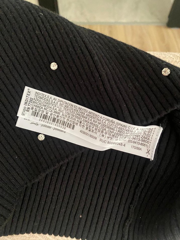 Zara Tasli Siyah Balikci Kazak - Görsel 5