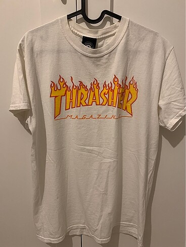 Thrasher Erkek Beyaz T-Shirt