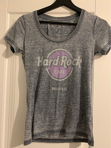 Hard Rock Gri Vintage Tisort/T-Shirt