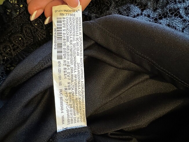 Zara Dantelli Diz Alti Kolsuz Elbise - Görsel 8