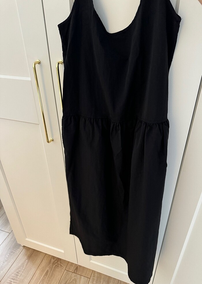 Zara Uzun Siyah Elbise - Görsel 5