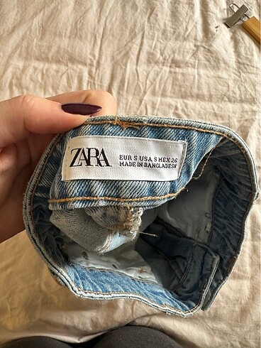 Zara Mavi Kot Etek - Görsel 6