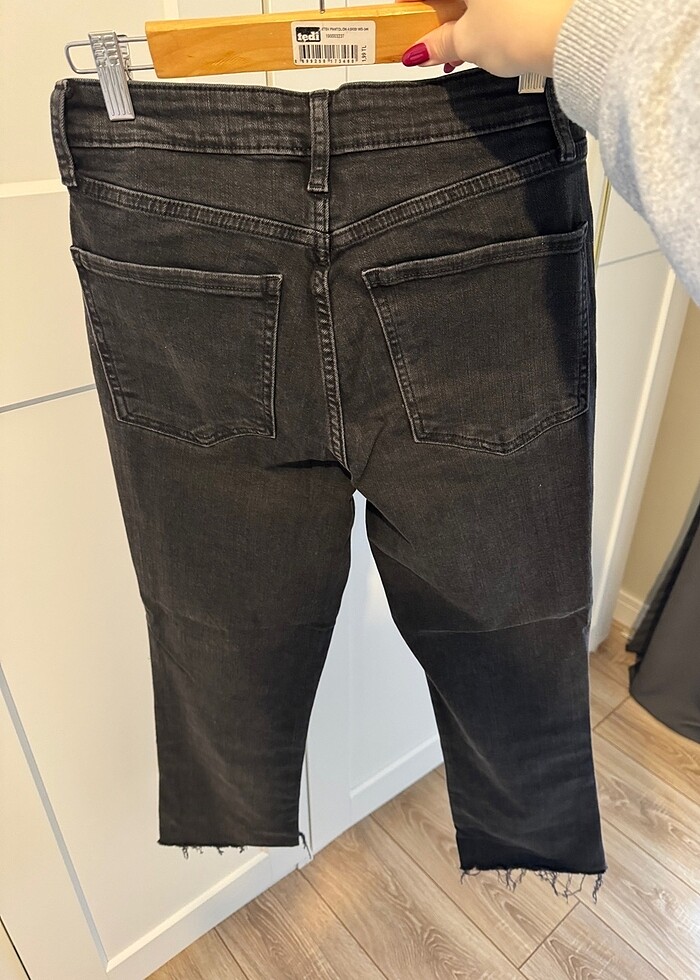 Zara Siyah Flare Jeans Kot Pantolon - Görsel 4