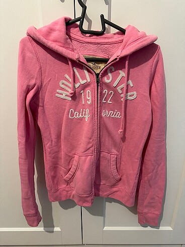 Hollister Pembe Kapusonlu Hirka Sweat