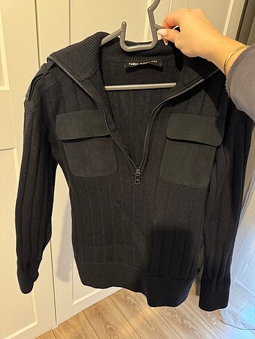 Neil Barrett Lacivert Fermuarli Kazak - Görsel 5