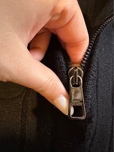 Neil Barrett Lacivert Fermuarli Kazak - Görsel 8