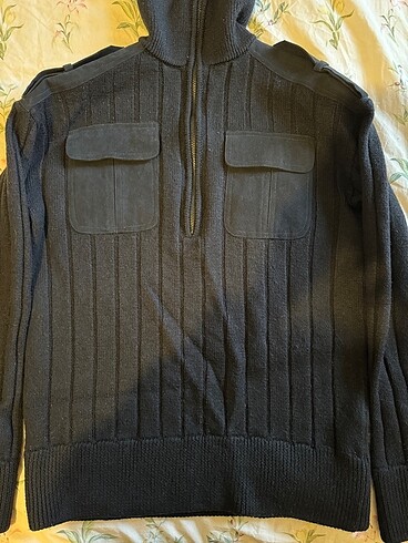 Neil Barrett Lacivert Fermuarli Kazak - Görsel 7