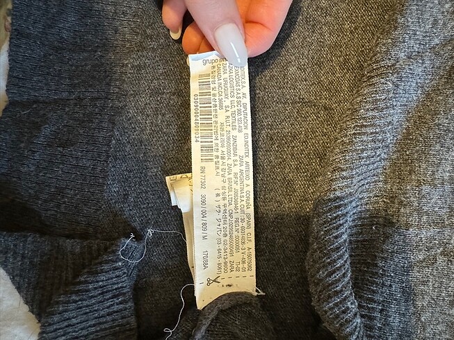 Zara Gri Kazak - Görsel 8