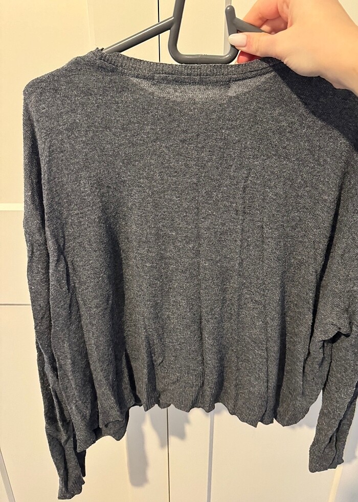 Zara Gri Kazak - Görsel 4