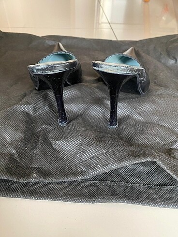 Inci Siyah Sivri Burun Terlik - Görsel 5