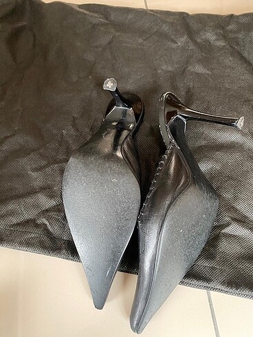 Inci Siyah Sivri Burun Terlik - Görsel 6