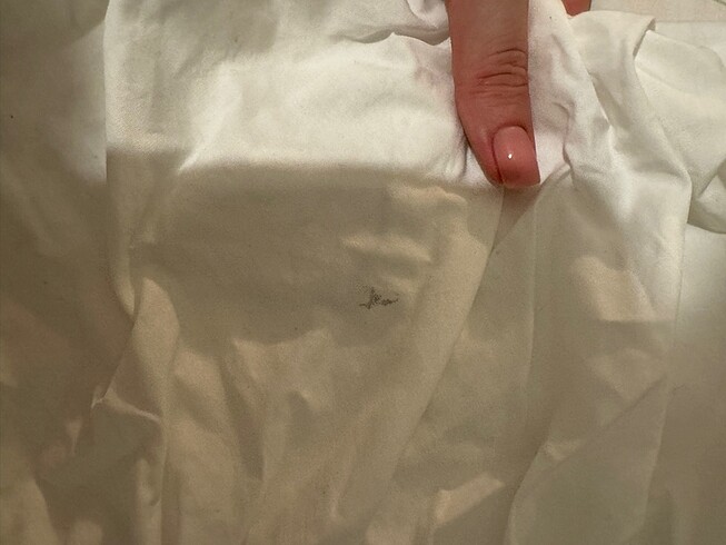 Zara Mezuniyet Beyaz Büzgülü Elbise - Görsel 10