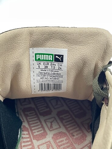 38 Beden haki Renk Puma Spor Ayakkabı %70 İndirimli.
