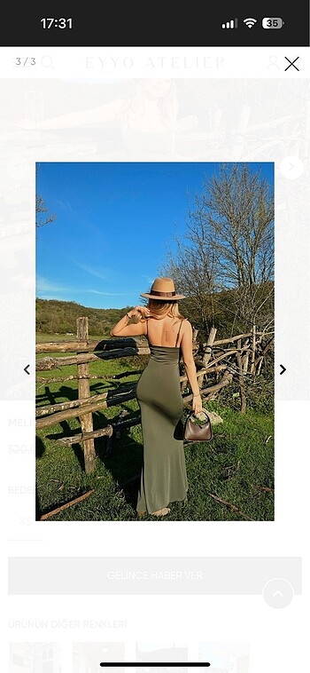 s Beden haki Renk EYYO tüm vücut saran günlük elbise