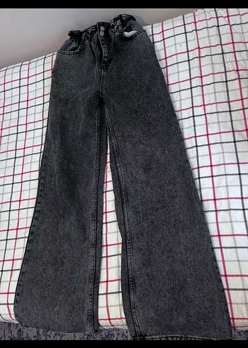 Gri Kadın Kot Pantolon - Görsel 2