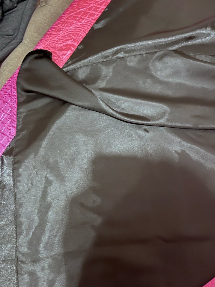 Siyah Kadın İpek Görünümlü Drape Şal - Görsel 2