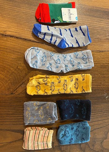 Erkek Çocuk Renkli Desenli Çorap Seti - Görsel 6