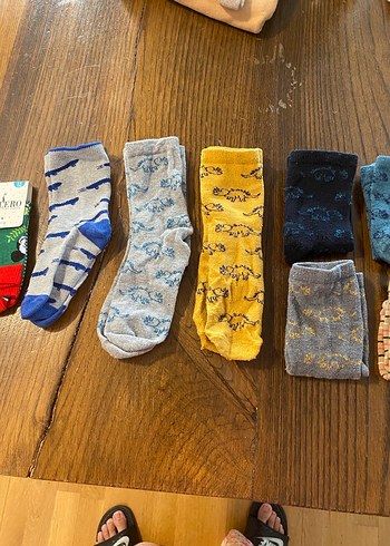 Erkek Çocuk Renkli Desenli Çorap Seti - Görsel 7