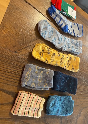 Erkek Çocuk Renkli Desenli Çorap Seti - Görsel 5