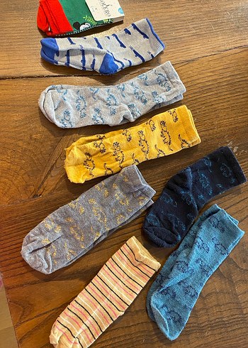 Erkek Çocuk Renkli Desenli Çorap Seti - Görsel 3