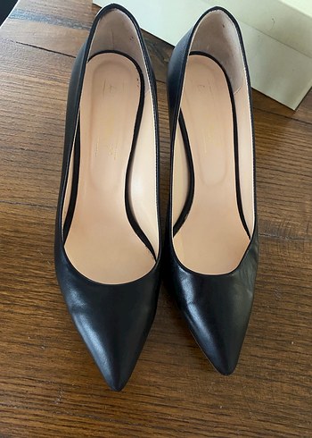38 Beden Siyah Stiletto Topuklu Kadın Ayakkabı