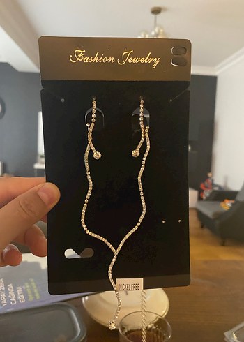 Accessorize Zincir Detaylı Yılan Desenli Kadın Takı Seti