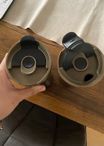 Gri Termos Bardaklar - 2 Adet - Görsel 3