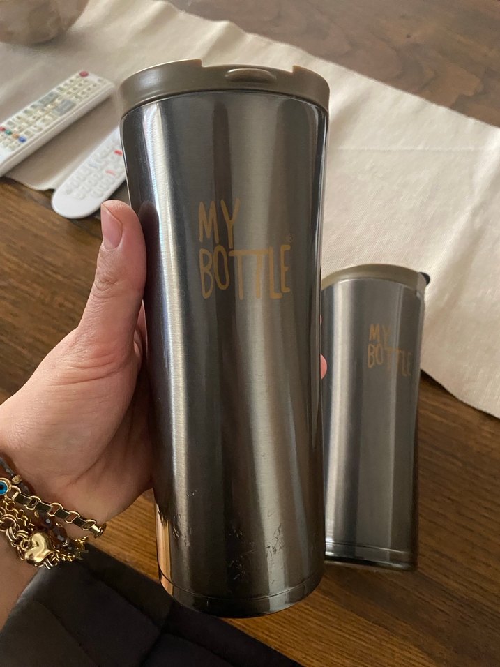 Gri Termos Bardaklar - 2 Adet - Görsel 2