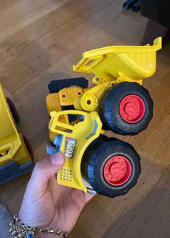 Sarı Renkli Oyuncak İnşaat Araçları Seti - Görsel 6