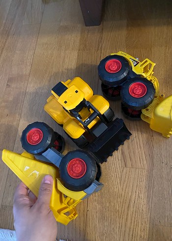 Sarı Renkli Oyuncak İnşaat Araçları Seti - Görsel 5